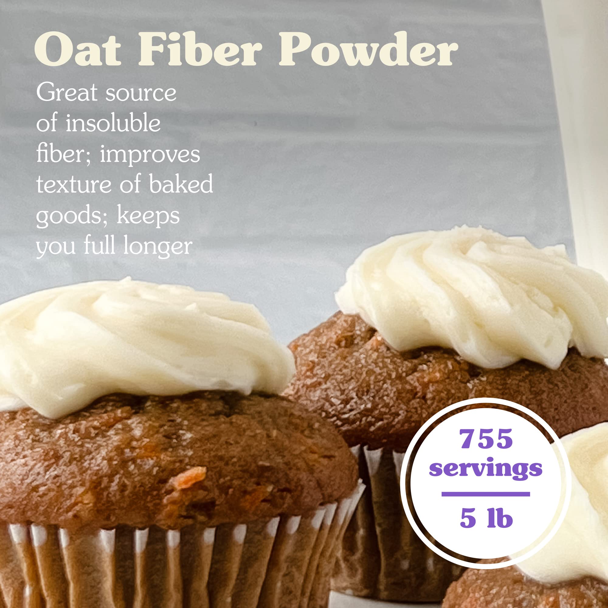 NuNaturals oat fiber powder dissolves smoothly in smoothies