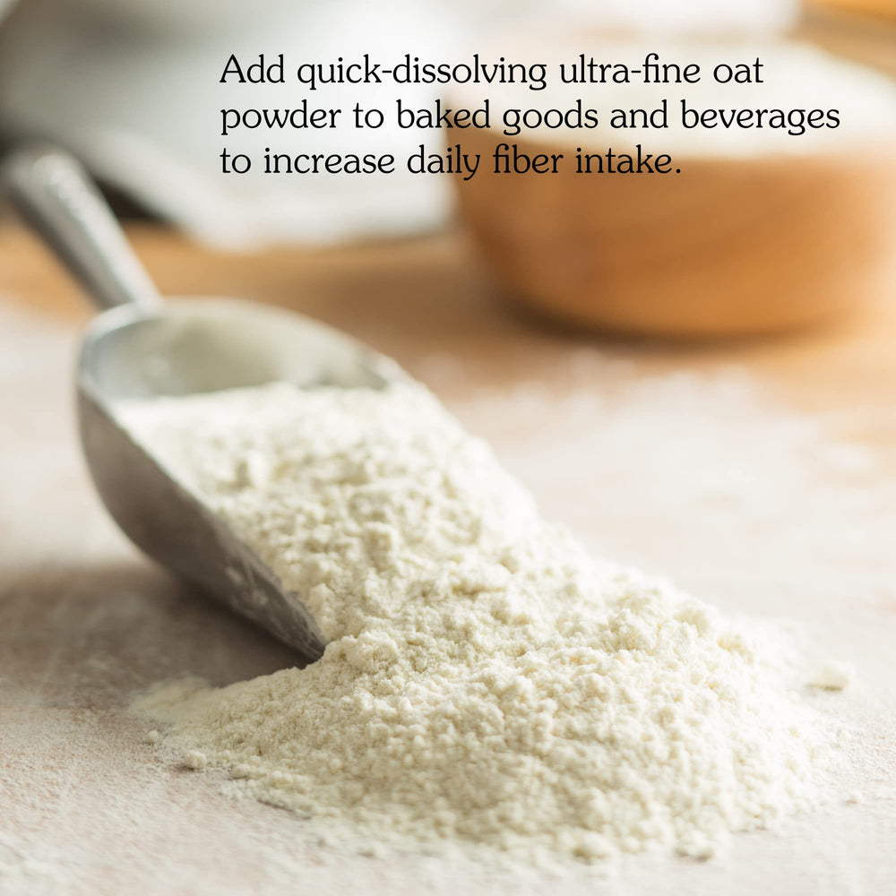 Nunaturals Oat Fiber Powder blends into taco shells and pasta for fiber boost.