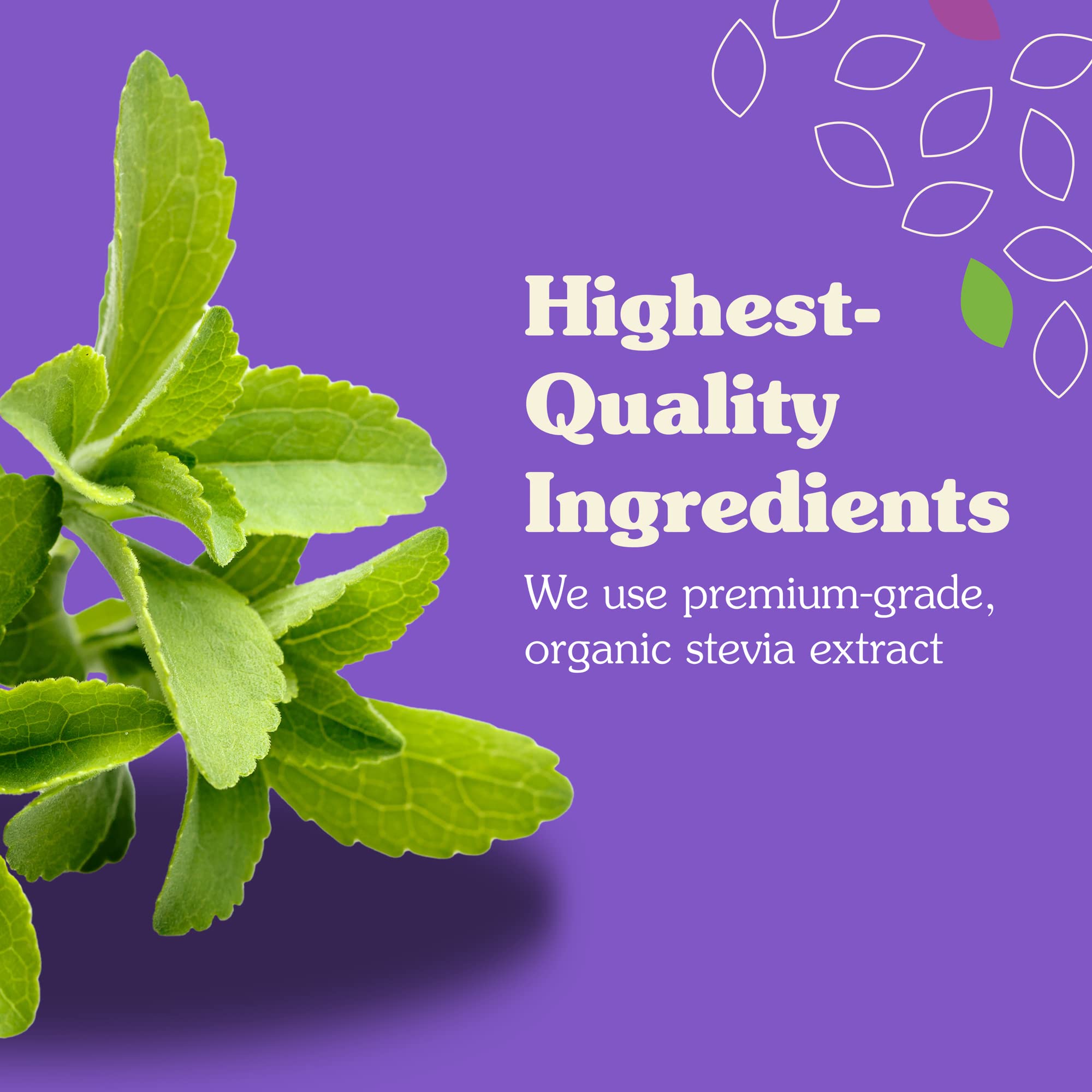 Measuring spoon with NuNaturals stevia powder for precise sweetness.