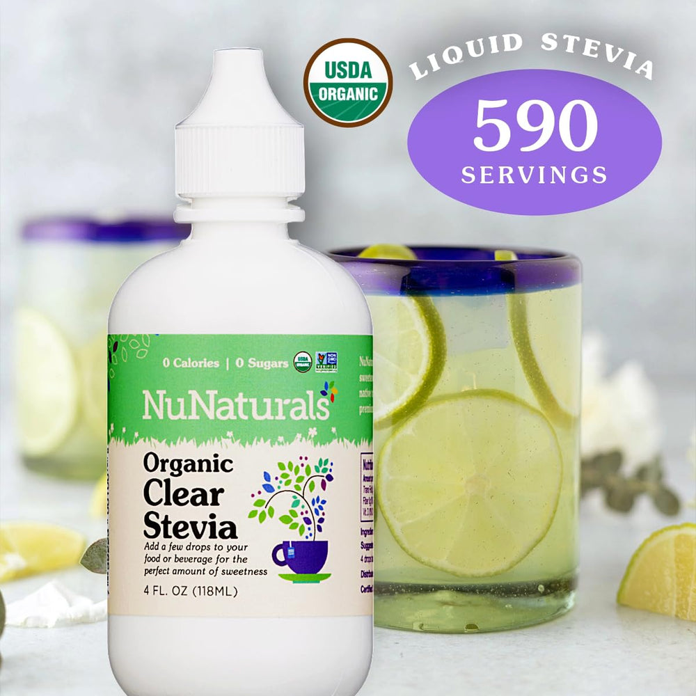 NuNaturals sugar-free, calorie-free sweetness for healthier beverages.