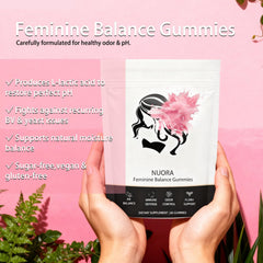 Nuora's vegan, gluten-free ingredients support comfortable daily balance.