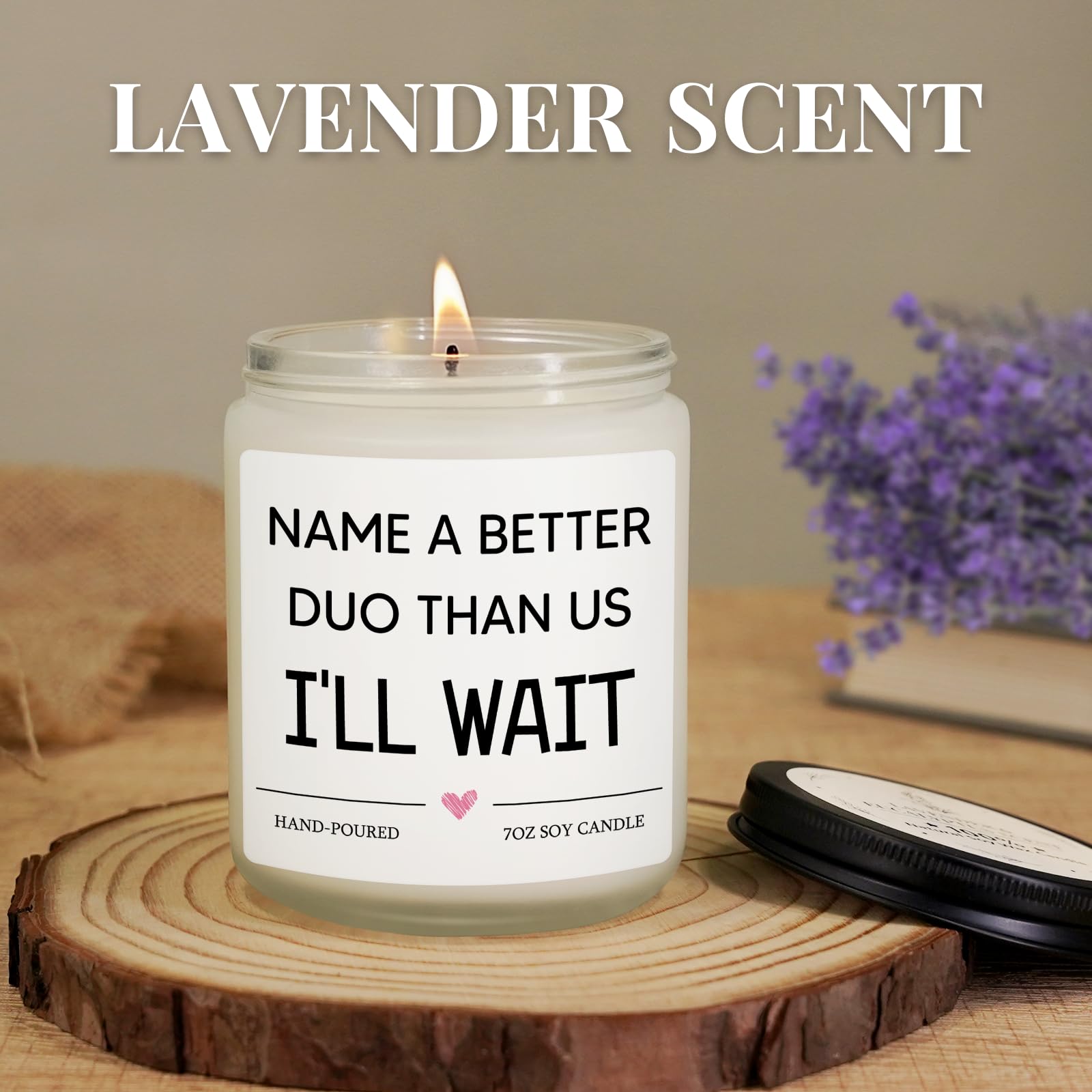 Nuowagify Best Friend Candle in stylish glass jar for home gifting