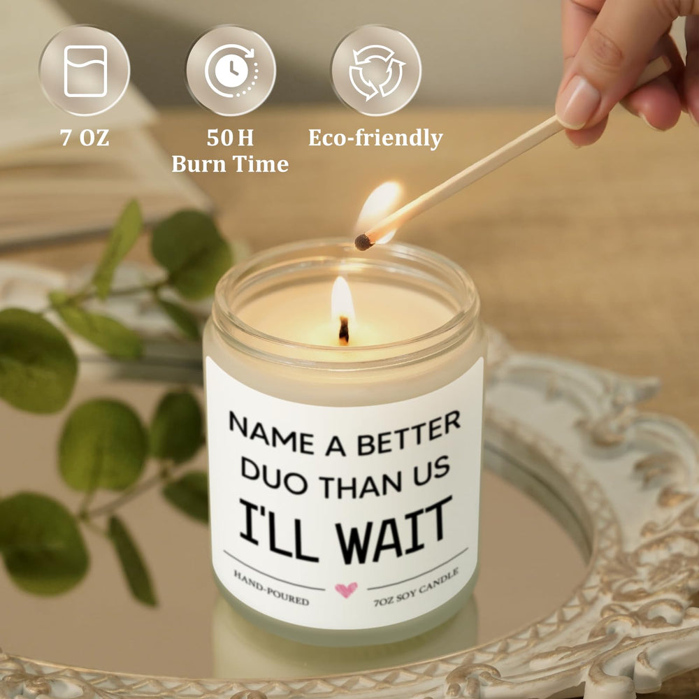 Nuowagify Best Friend Candle packaging sleeve detail