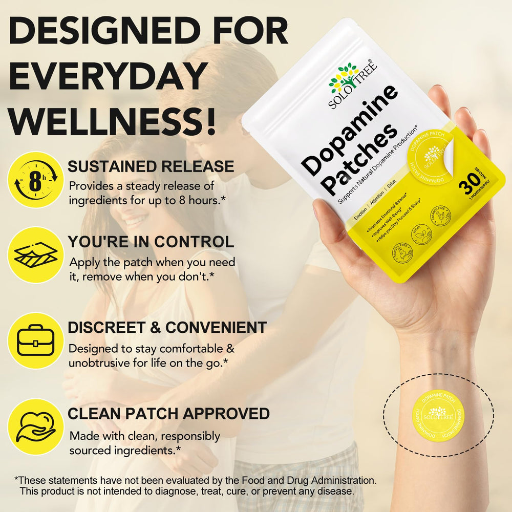NUOYANG Dopamine Patches close-up of gentle adhesive for comfortable wear.