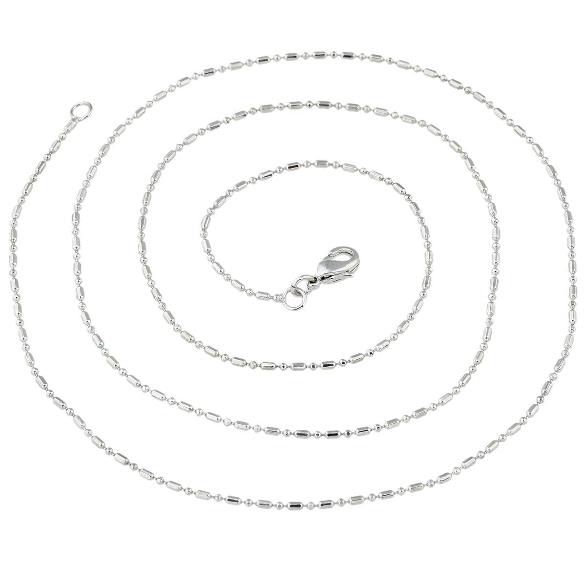 Nupuyai 58 cm stainless steel chain for comfortable wear