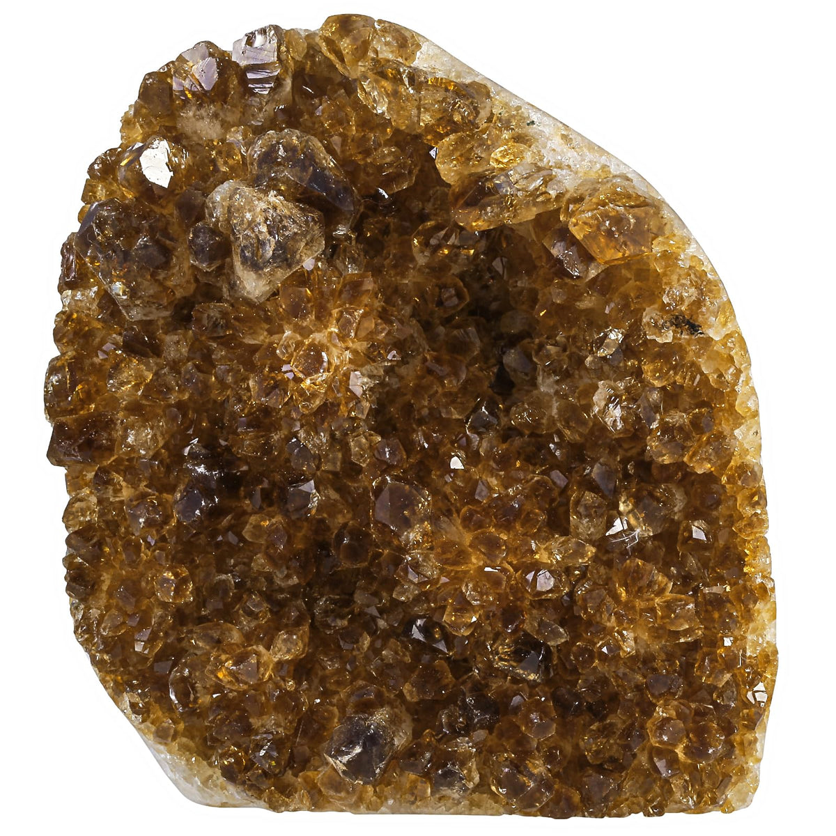 Nupuyai citrine geode cluster upright crystals illuminate desk decor for warmth.