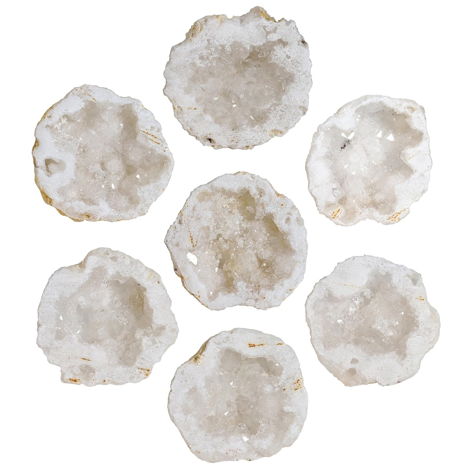 Nupuyai colorful crystal cluster brightens shelves and creates a calm atmosphere.
