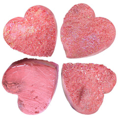 Nupuyai colorful titanium coating enhances the crystal cluster with vibrant color.