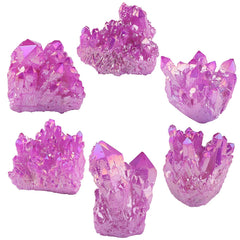 Nupuyai crystal cluster with light play for ambient, calming workspace