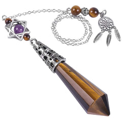 Nupuyai healing crystal point pendulum for precise divination and energy focus
