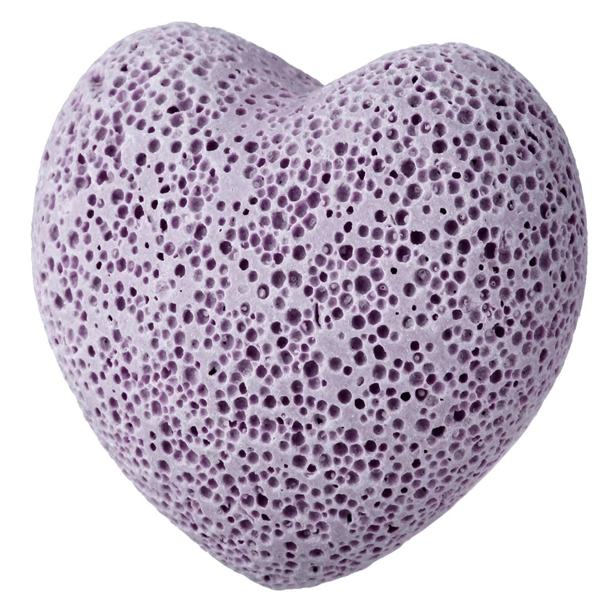 Nupuyai heart lava stone closeup showing smooth texture for tactile focus