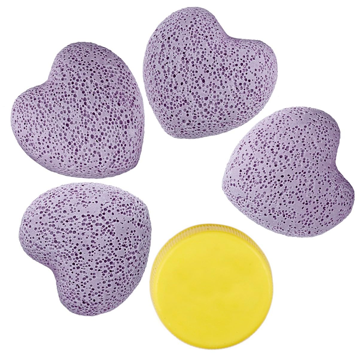 Nupuyai heart-shaped lava stone handheld for on-the-go energy and balance