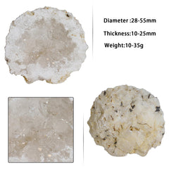 Nupuyai irregular quartz geode showcases unique shapes for meditation spaces.
