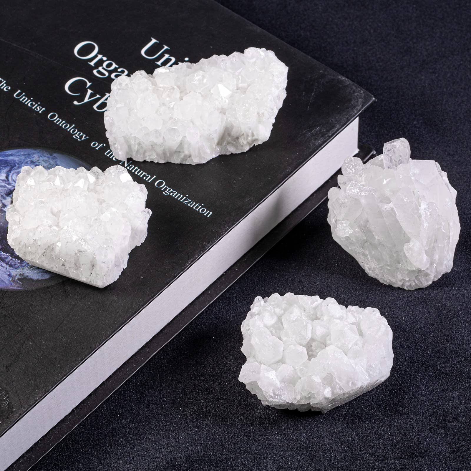 Nupuyai natural quartz cluster in living room display: elevates ambience and focus.