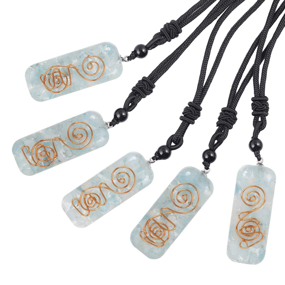 Nupuyai necklace with adjustable nylon rope demonstrates versatile length for daily wear