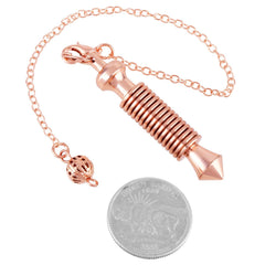 Nupuyai pendulum four-pack rose-gold plated finish for meditation and focus