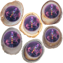 Nupuyai purple geode art decor enhances living room or study space