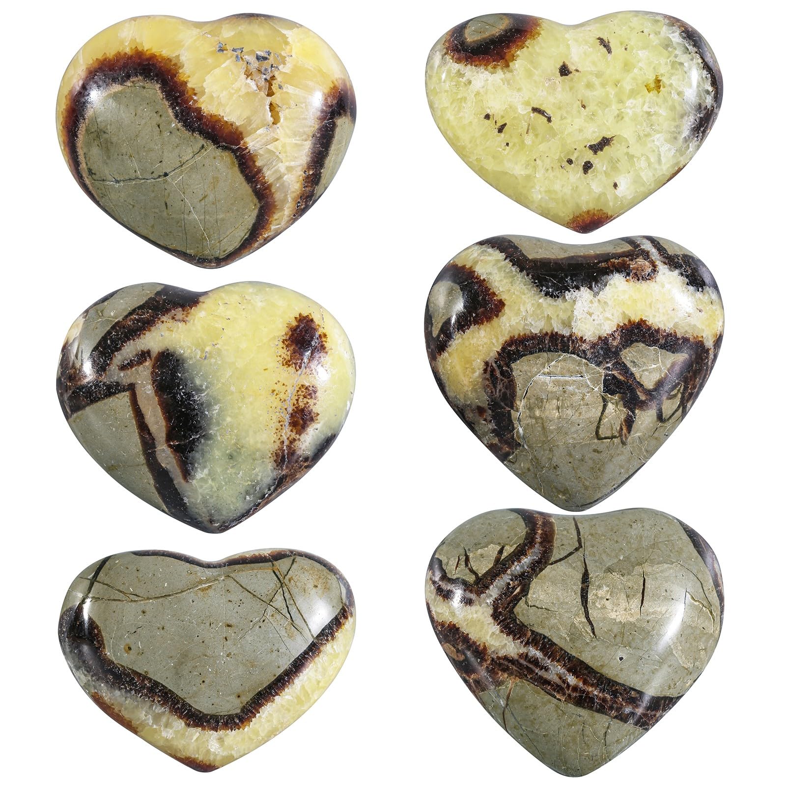 Nupuyai septarian earth-toned stone emphasizing warmth and natural beauty