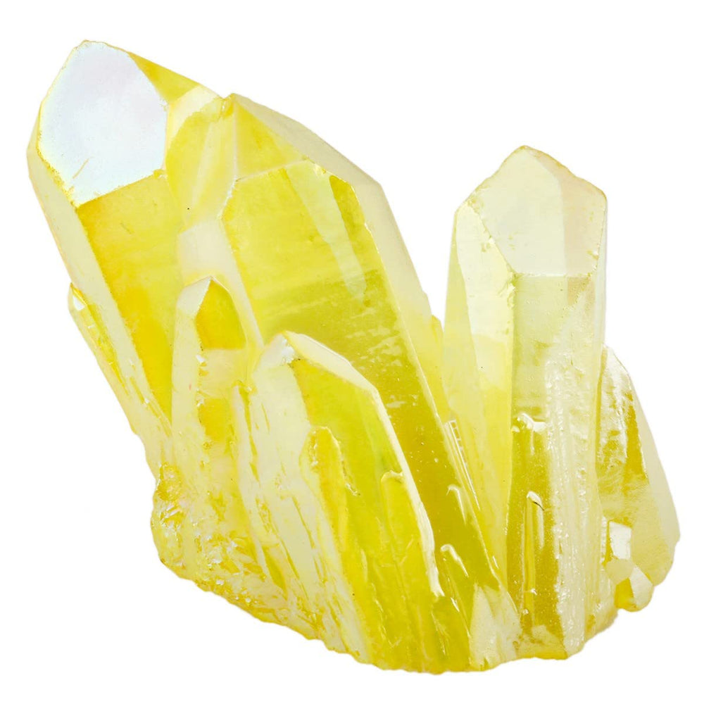 Nupuyai white quartz cluster with pink gift bag boosts gifting appeal.