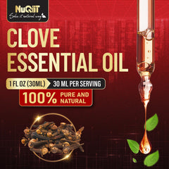 NUQIIT Clove Essential Oil diffuser scene showing aroma in use