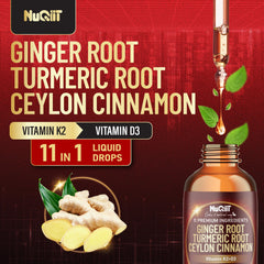 NUQIIT drops poured into a cup for easy daily use