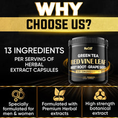 NUQIIT heritage blend ingredients highlight a botanically rich wellness toolkit.