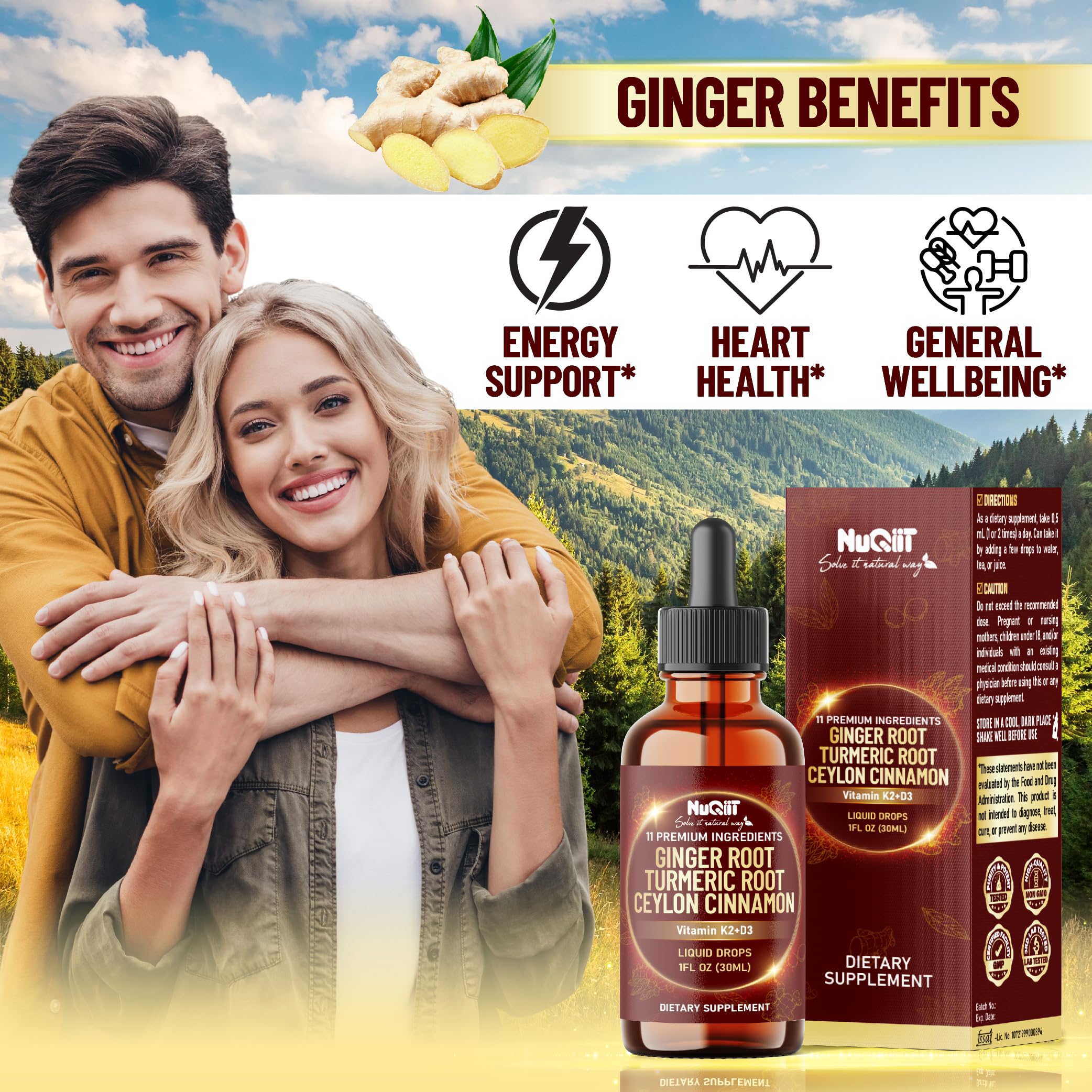 NUQIIT turmeric and cinnamon blend close-up