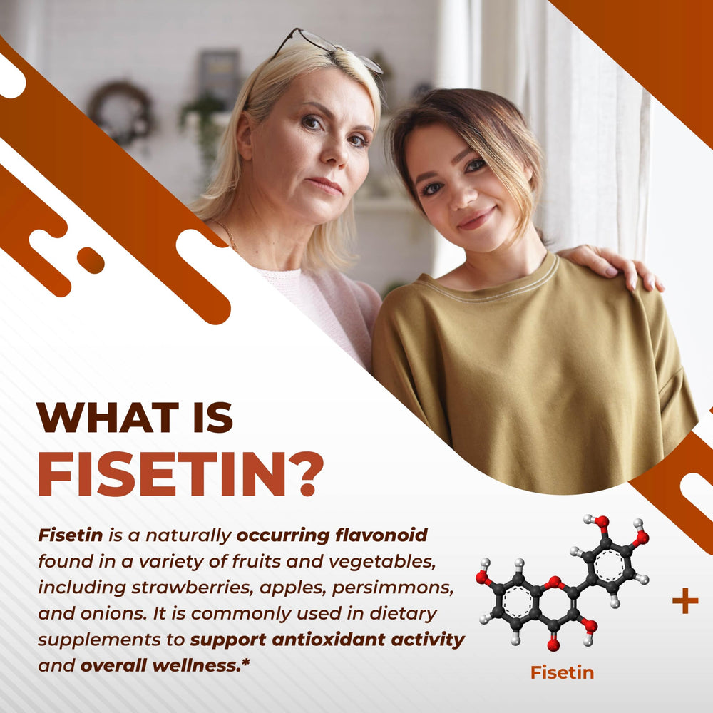 NURAFUSE Fisetin capsules ready to swallow for convenient daily use