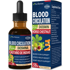 Nurbetoxa blood circulation drops bottle, ready for daily use to support leg comfort