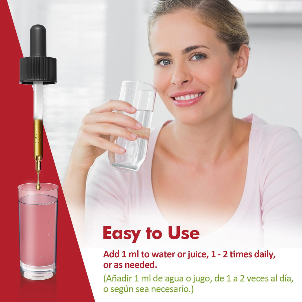 Nurbetoxa drops with graduated dropper for easy dosing