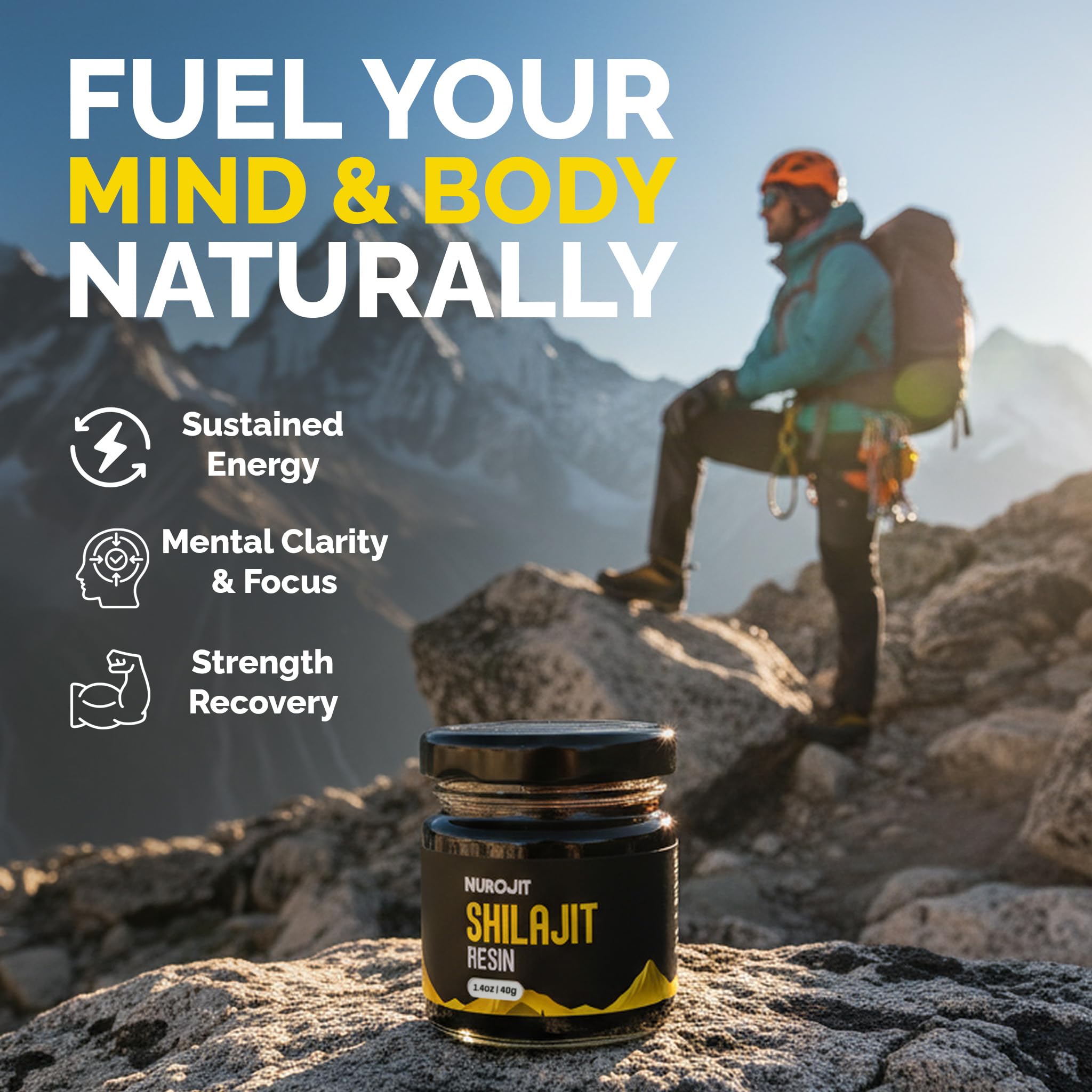 NuroJit resin dissolving smoothly in a warm beverage