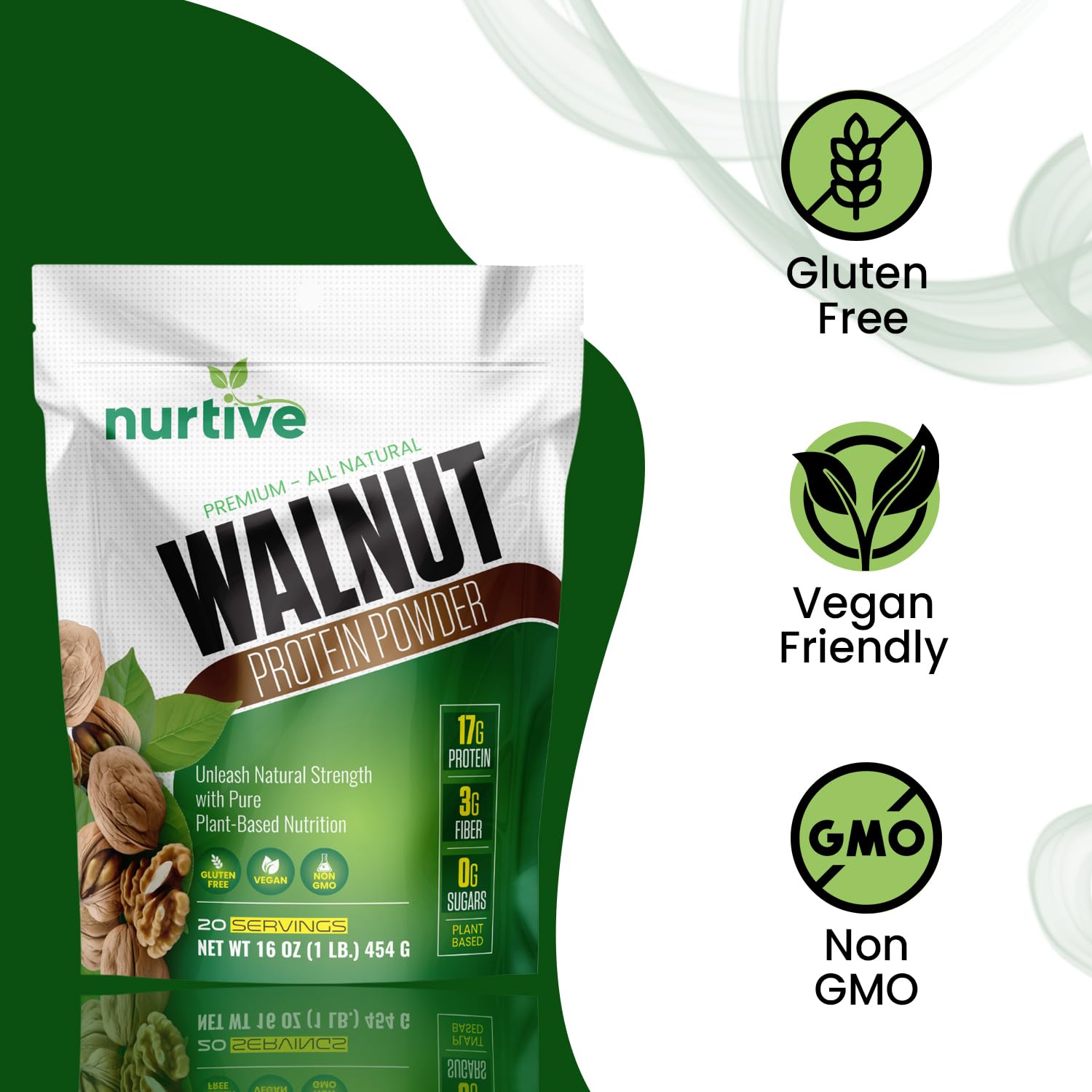 NURTIVE Walnut Protein Powder baking use for flavorful, nutritious treats