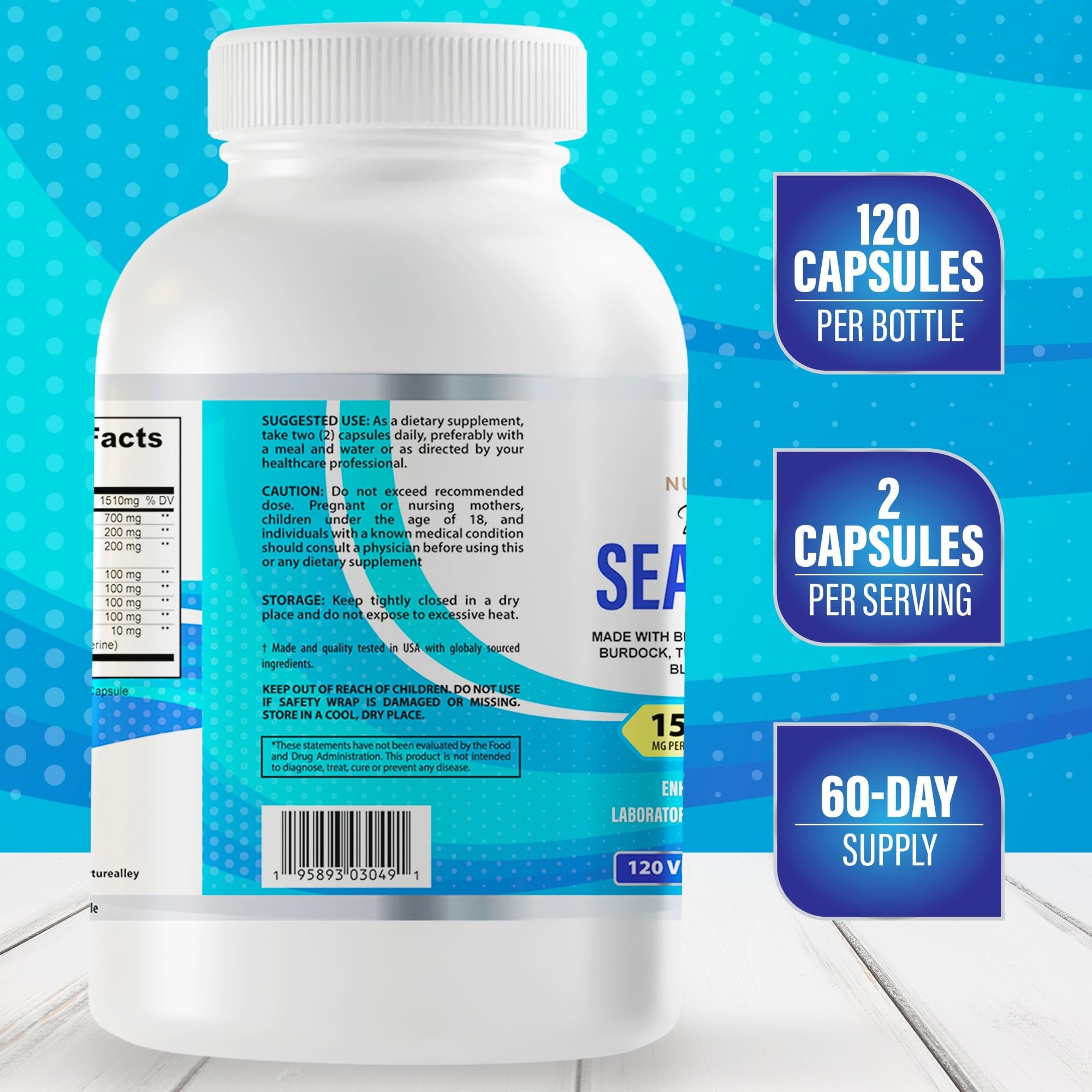 NURTURE ALLEY bioperine-enhanced absorption capsules improve nutrient uptake.