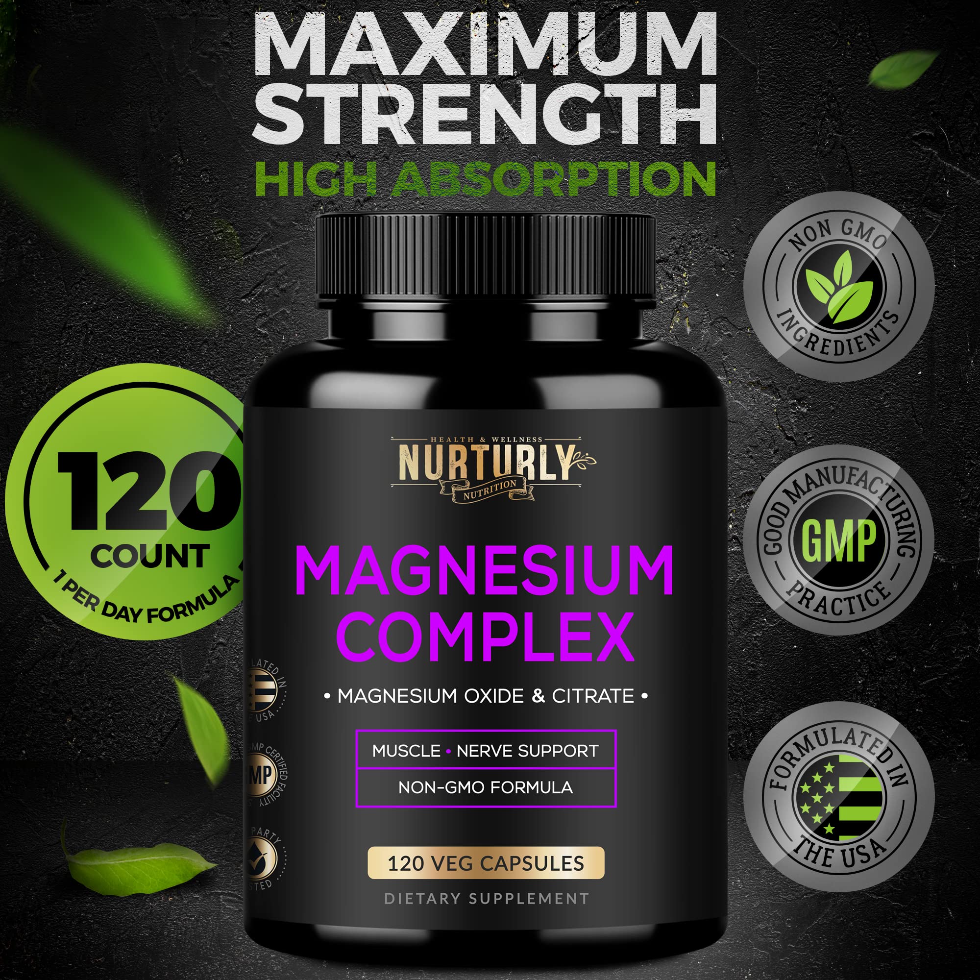NURTURLY bone health concept visualization with supplement