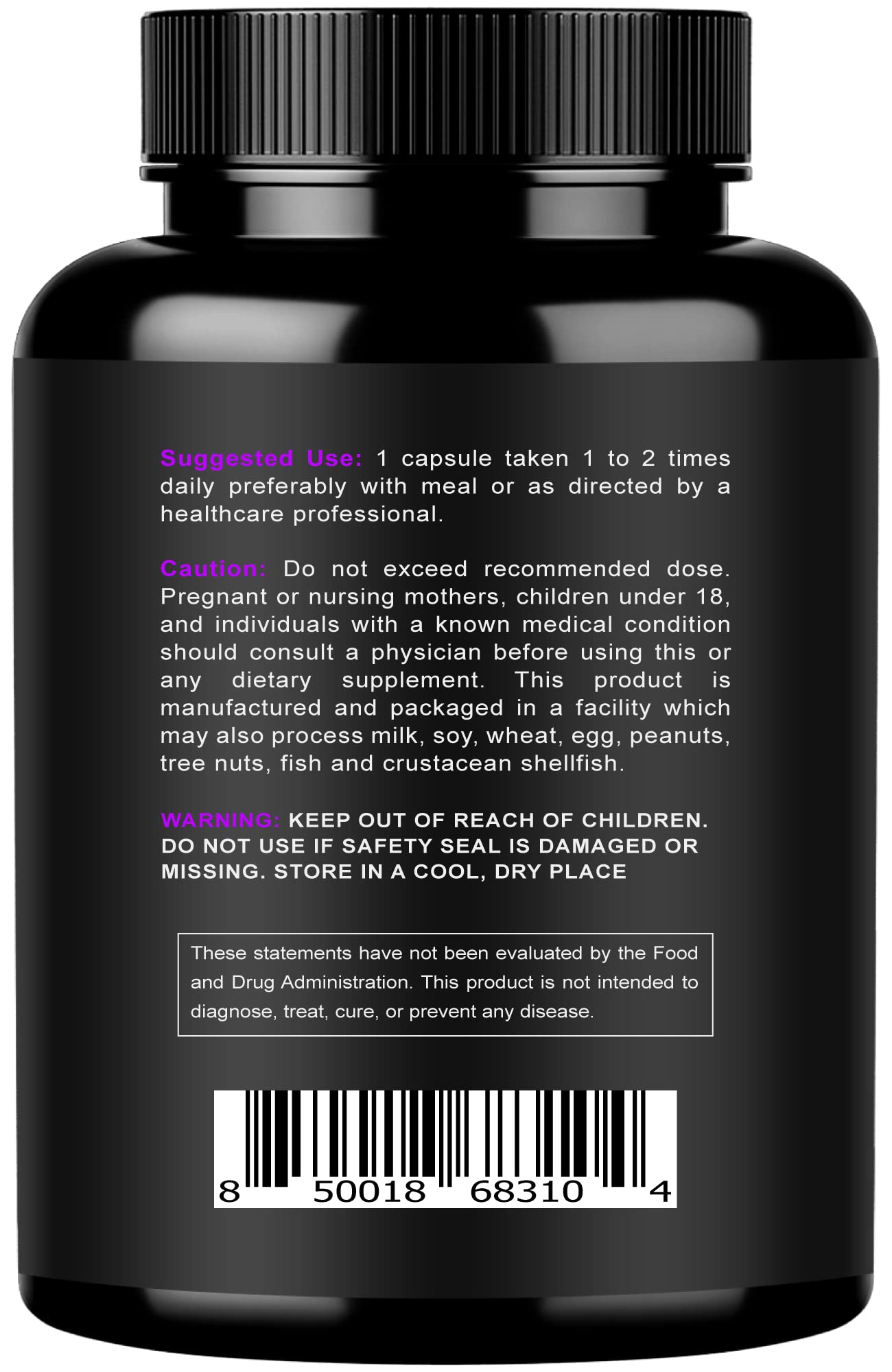 NURTURLY magnesium capsules close-up highlighting vegan capsules