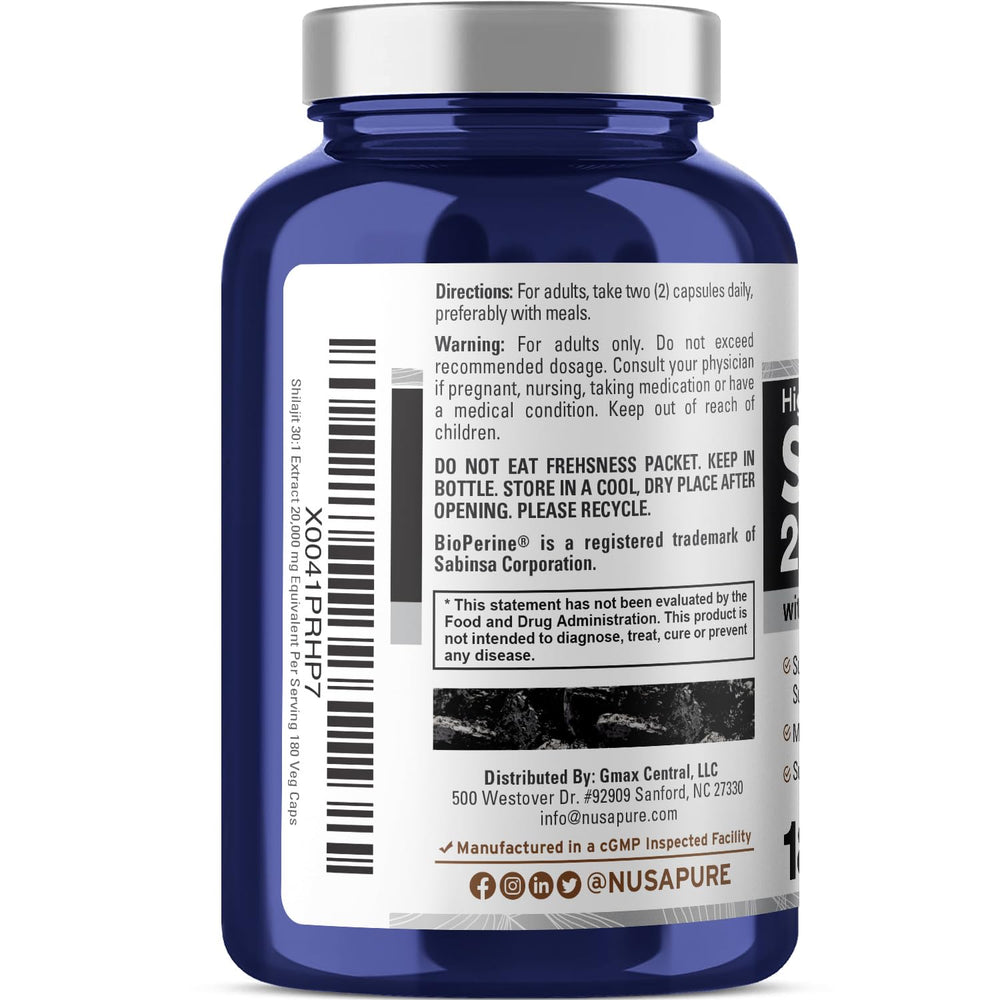 NusaPure Shilajit 2-pack packaging showing value