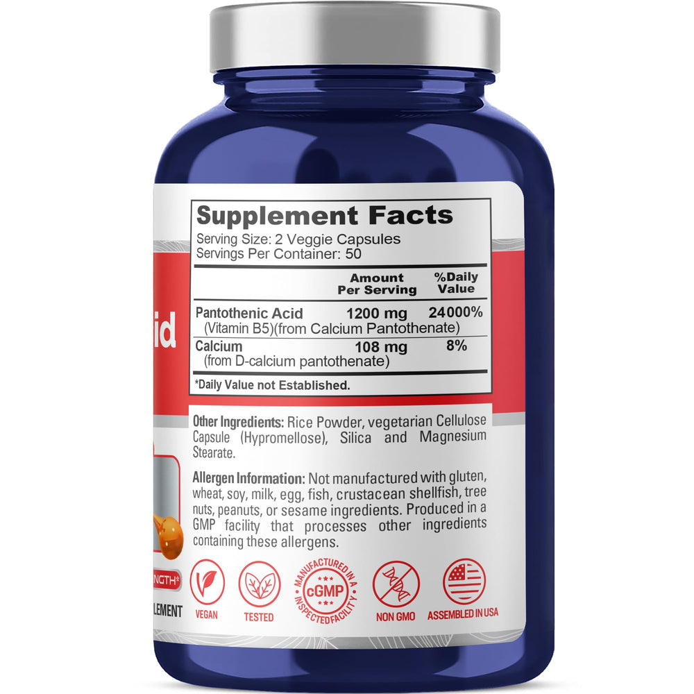 NusaPure B5 bottle-front view highlights vegan-friendly formula.