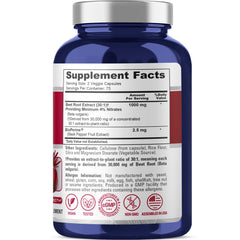 NusaPure Beet Root 30:1 label close-up showing nitrate-rich profile and ingredients