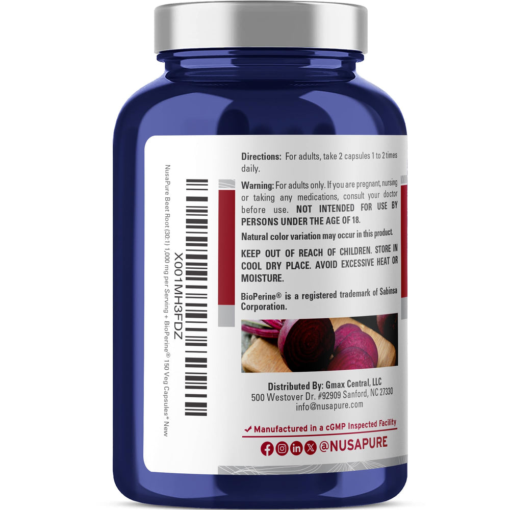 NusaPure Beet Root 30:1 capsules image