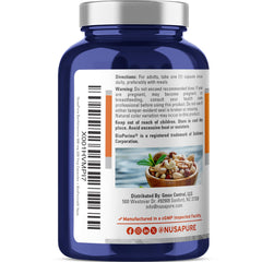 NusaPure Benfotiamine bottle with Bioperine for enhanced absorption