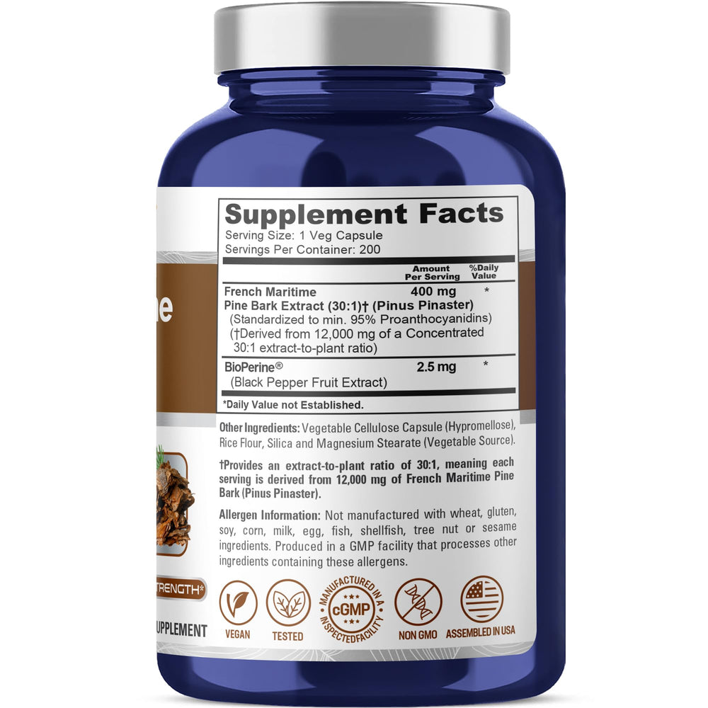 NusaPure bottle close-up highlights Bioperine for enhanced absorption