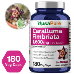 NusaPure Caralluma Fimbriata capsules for daily vegan routine