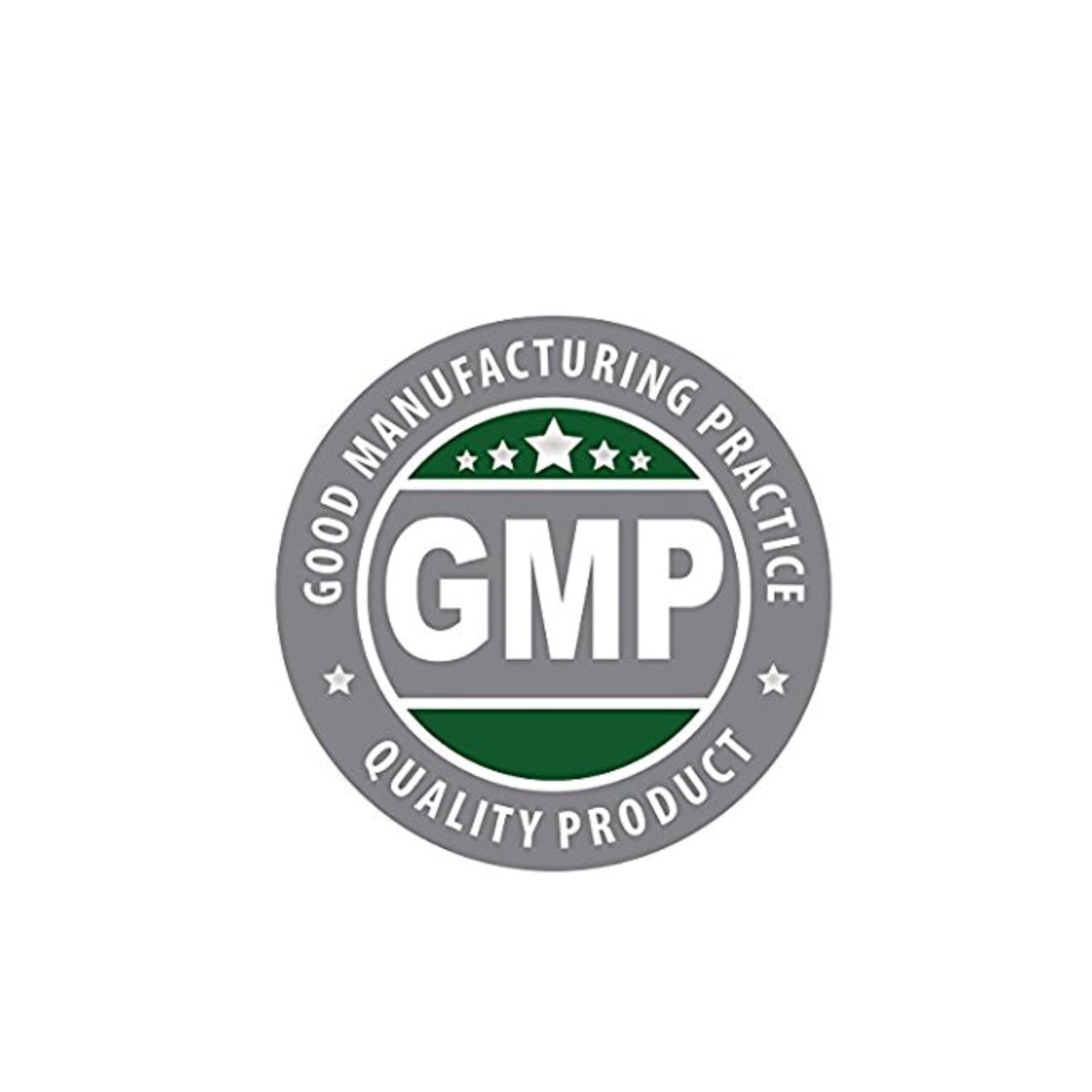 NusaPure cGMP facility seal close-up reflecting quality standards.