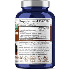 NusaPure Chaga 20:1 capsules arranged for convenient daily supplementation