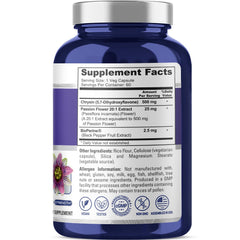 NusaPure Chrysin 500mg capsules displayed for daily supplement routine