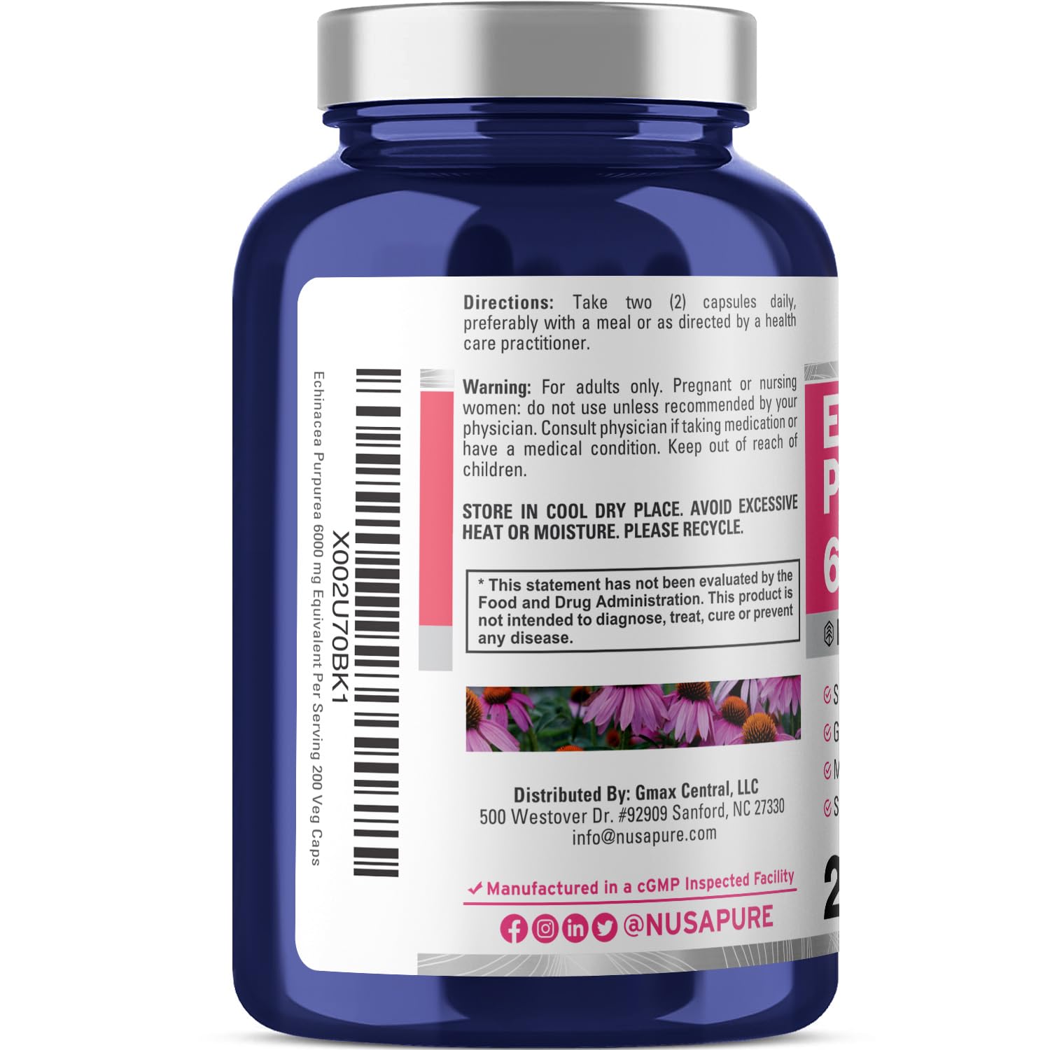 NusaPure Echinacea two-box set supports extended vegan use.