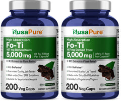 NusaPure Fo-Ti 30:1 extract bottle front supports daily vitality routines