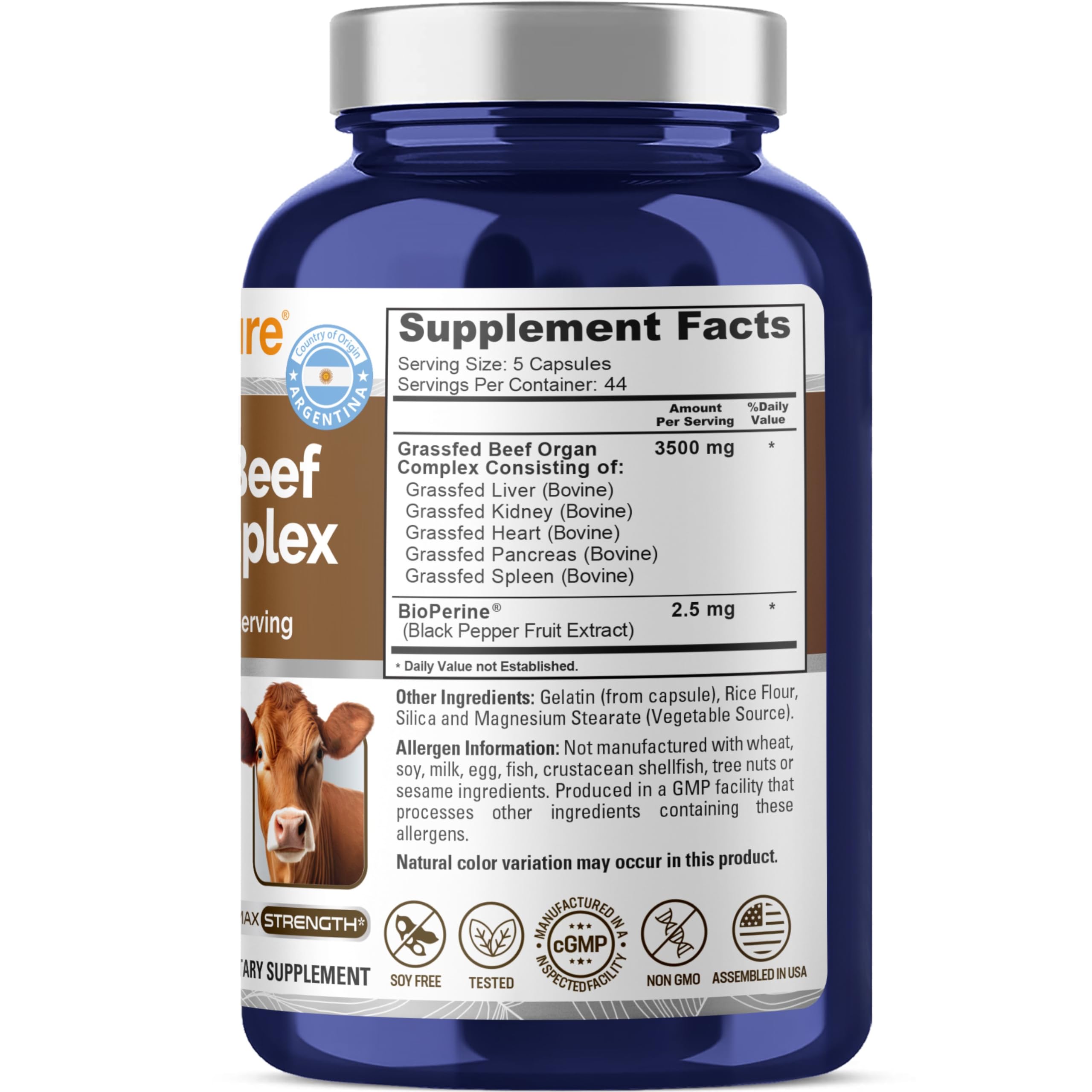 NusaPure capsules close-up showing compact daily supplement