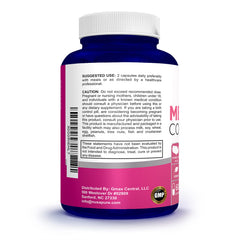 NusaPure Menopause Complex label closeup highlighting herbal ingredients.