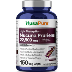 NusaPure Mucuna Pruriens 50:1 extract capsules for daily energy